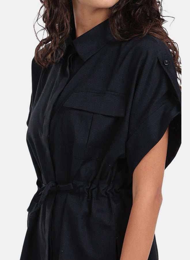 Carina Lounge Shirt with Drawstring Waist - Image 4