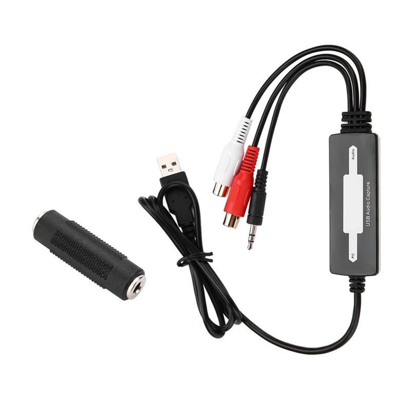 Ezcap USB Audio Capture Recorder Adapter with Tape CD Direct Capture - High Quality Audio Collection for Computer - Simple Installation No External Power Required - Image 1