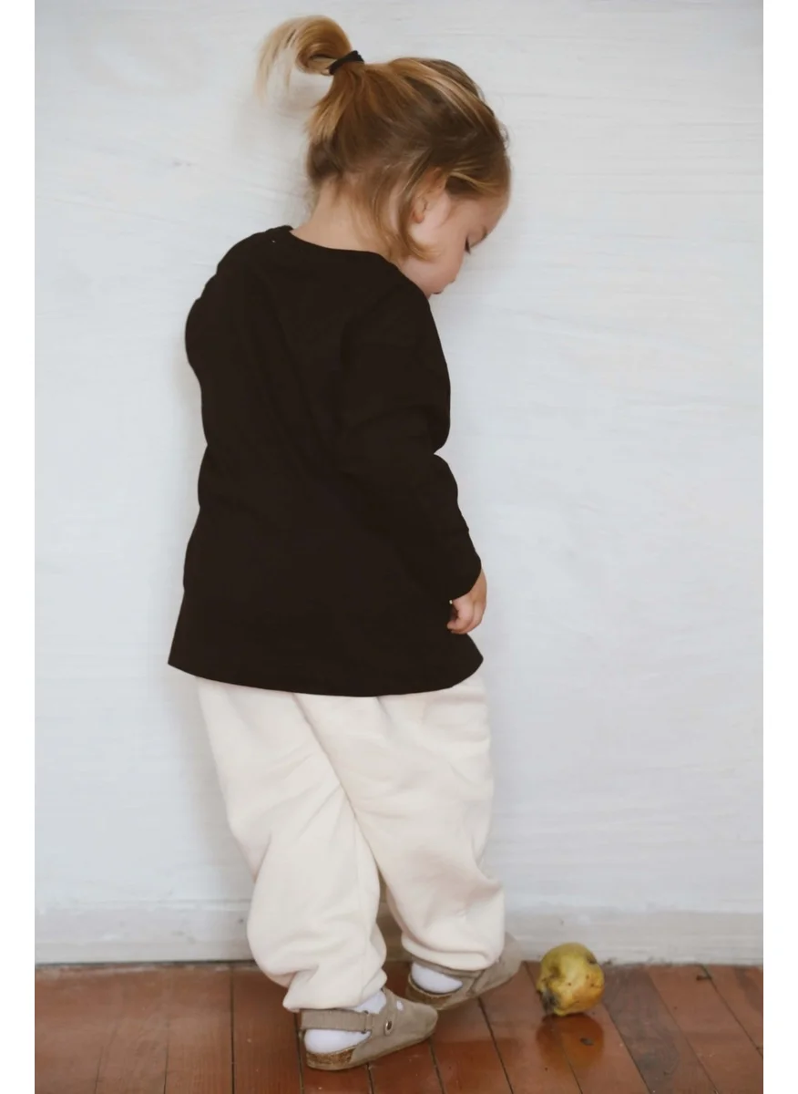 Ohlala Koala Black Basic Long Sleeve T-Shirt