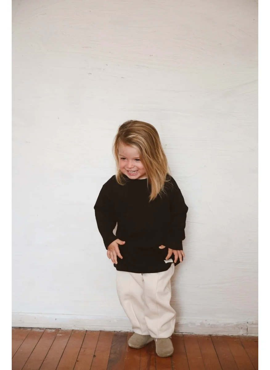 Ohlala Koala Black Basic Long Sleeve T-Shirt