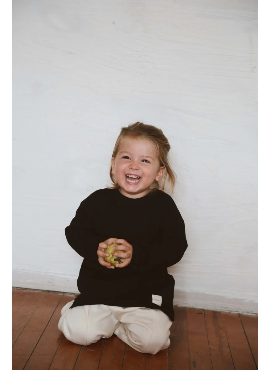 Ohlala Koala Black Basic Long Sleeve T-Shirt