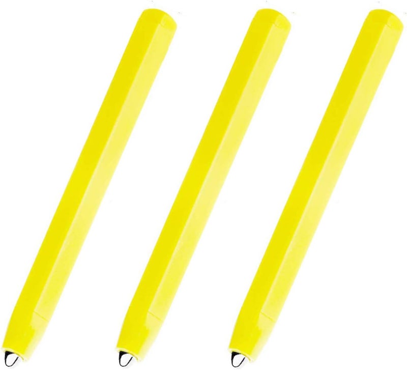 Ribee 3 Pieces Replacement Stylus Magnetic Drawing Pen Magnet Replacement Pens for Magnetic Drawing Board Pen Replacement Magnapad A to Z and Numbers 0-9 (Yellow) - Image 1