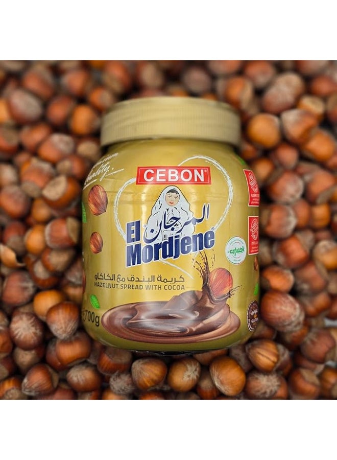 Al Murjan Hazelnut Cream with Cocoa Spread 700 gm
