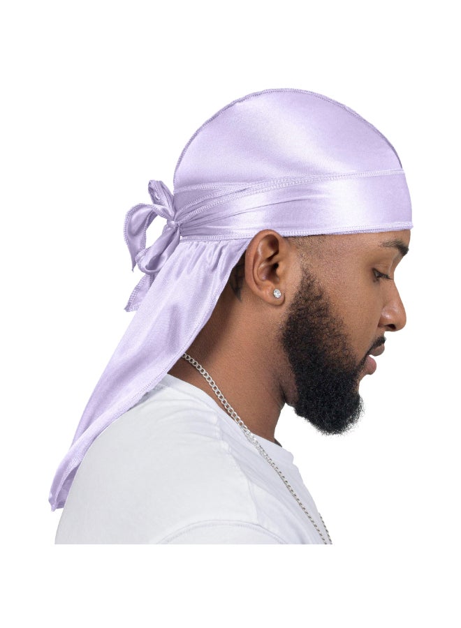ForceWave 4PCS Silky Durags for Men Women 360 Waves with 1 Wave Cap Silky Satin Durag Extra Long Tails - Image 4