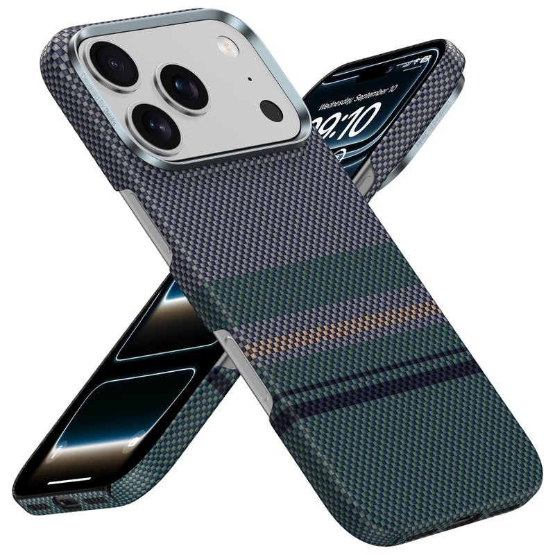 BENKS for iPhone 17 Pro Max Case, Compatible with Magsafe, Aurora ArmorAir Ultra Slim & Lightweight Minimalist Case Built with Dupont Kevlar 600D & 1000D Aramid Fiber, Multi-Color - Image 1