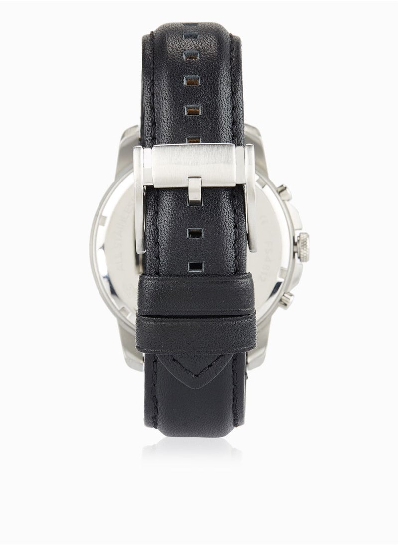 FOSSIL Grant Black Leather Watch  - Image 2
