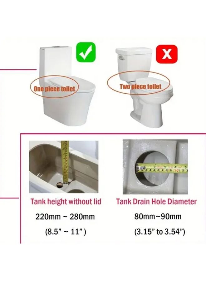 3 Inch Dual Flush Valve 8 25 Height Toilet Repair Kit 1pc High Pressure Water Tank - Image 3