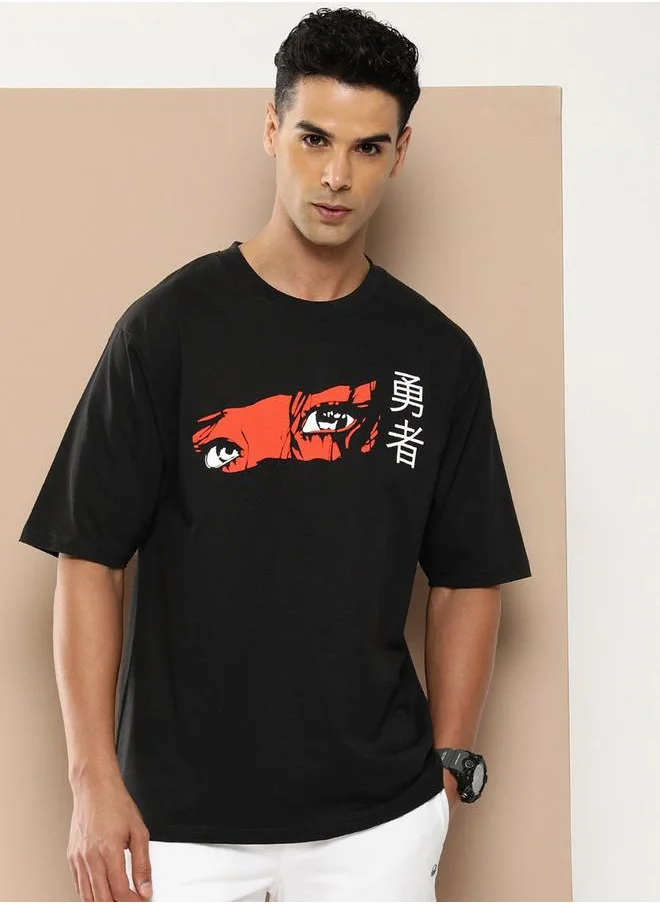 Difference of Opinion Oversized Graphic Print Drop Shoulder T-Shirt