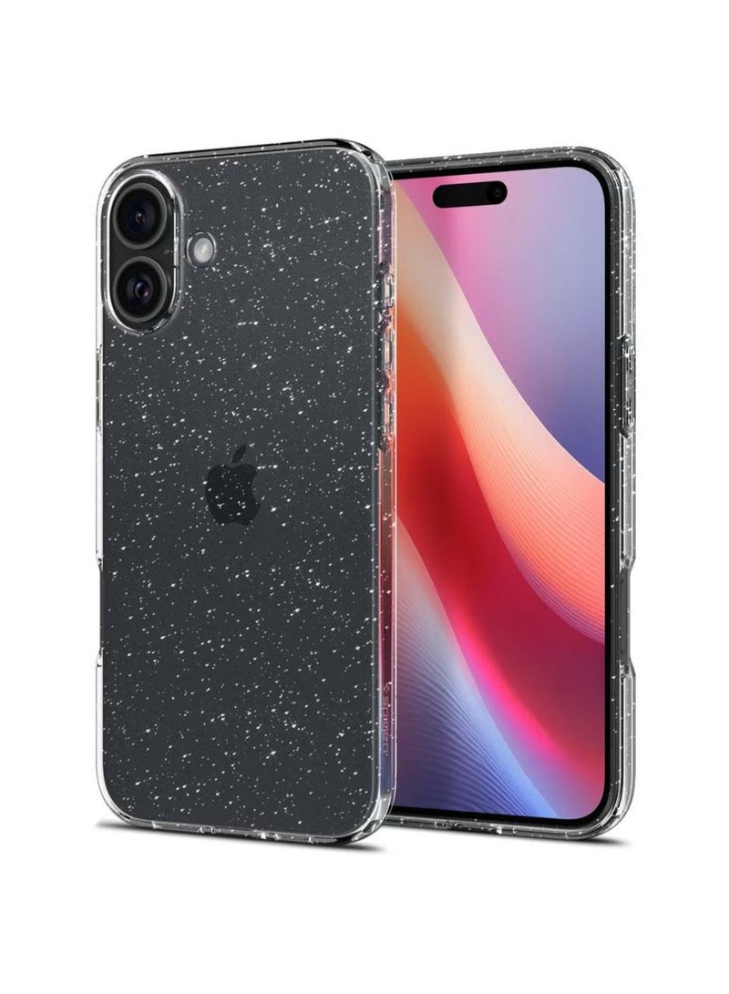 Spigen Liquid Crystal Glitter for iPhone 16 Plus Case Cover (2024) - Crystal Quartz