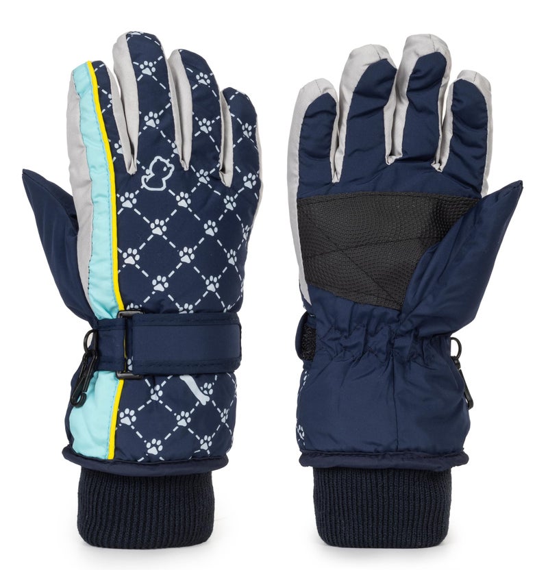 Mealah Kids Warm Ski Gloves, Waterproof Winter Snow Gloves for Boys and Girls, Windproof for Snowboarding & Sledding 5-8Years - Image 1