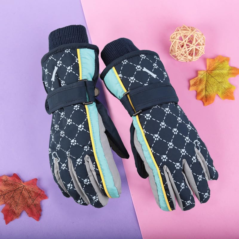 Mealah Kids Warm Ski Gloves, Waterproof Winter Snow Gloves for Boys and Girls, Windproof for Snowboarding & Sledding 5-8Years - Image 5