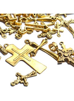 BronaGrand 25 Pieces Mixed Crosses Charms Pendants Jewelry Findings For Making Bracelet And Necklace  - Image 5