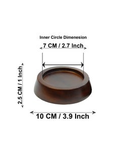 Lakdi Baaz Lakdibaaz Wooden Furniture Risers Bed Riser Table Base Fridge Cupboard Stand Machines Almirah Rack Risers 1 inch  - Image 3