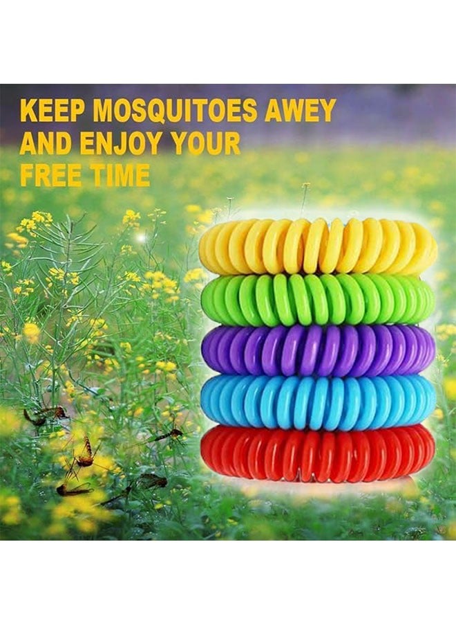 Generic 20 Pcs Mosquito Repellent Bracelets, Insect Repellent Wristband, Waterproof Bug Repellent Wristbands Safe, Natural Anti Mosquito Bracelet for Indoor and Outdoor Protection for Adults and Kids  - Image 2