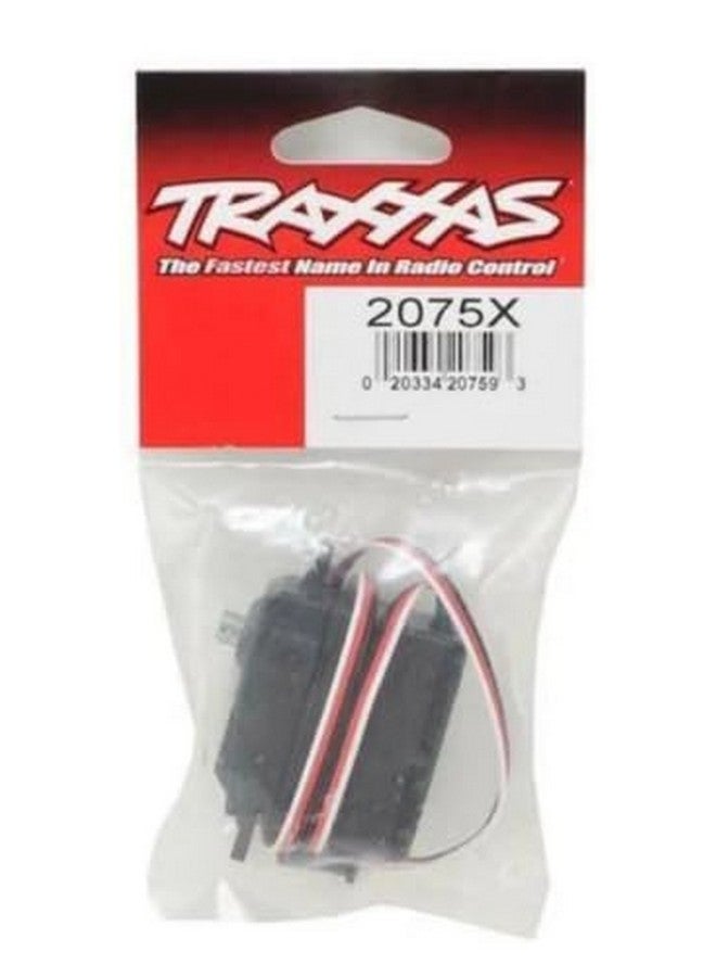 TRAXXAS سيرفو تراكساس 2075X مقاوم للماء مع تروس معدنية بالكامل ومحامل كروية لسيارات 1/10، أسود - Image 2
