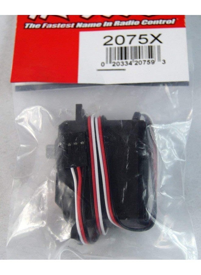 TRAXXAS سيرفو تراكساس 2075X مقاوم للماء مع تروس معدنية بالكامل ومحامل كروية لسيارات 1/10، أسود - Image 3