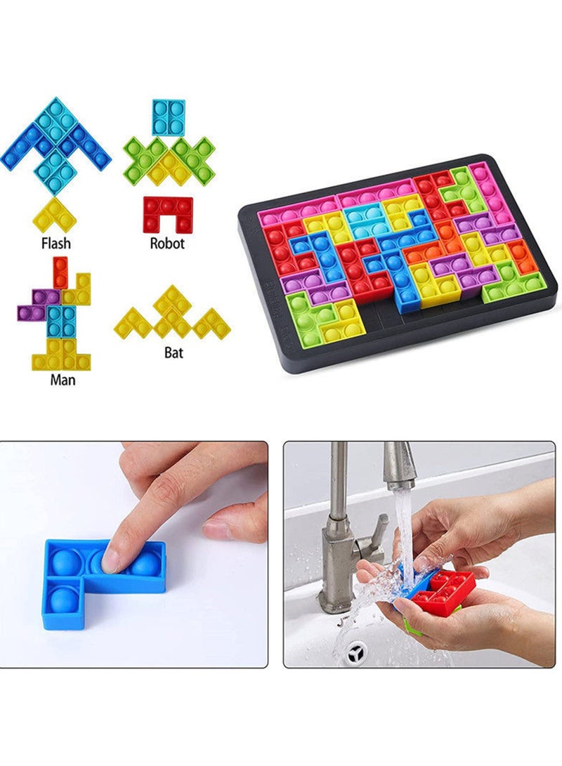 general Pop It Fidget Toys | 27-Piece Sensory Puzzle Game for Kids & Adults | Pop Its for Autism, ADHD & Anxiety | STEM Learning Toy & Stress Relief, Educational Gift Age 3+ - Image 5