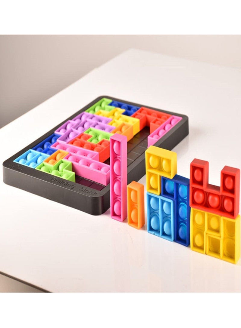 general Pop It Fidget Toys | 27-Piece Sensory Puzzle Game for Kids & Adults | Pop Its for Autism, ADHD & Anxiety | STEM Learning Toy & Stress Relief, Educational Gift Age 3+ - Image 3