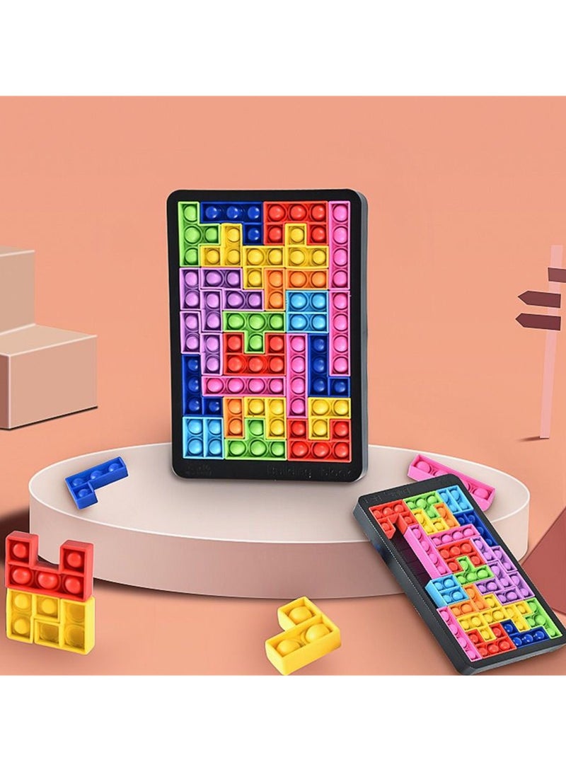 general Pop It Fidget Toys | 27-Piece Sensory Puzzle Game for Kids & Adults | Pop Its for Autism, ADHD & Anxiety | STEM Learning Toy & Stress Relief, Educational Gift Age 3+ - Image 4