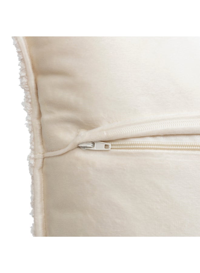 atmosphera Soana Bouclette Square Shaped Cushion Ivory 45 x 45cm 204403A - Image 3