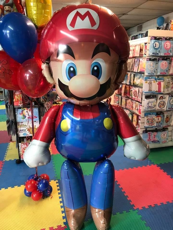 Atpata Funky 5 feet Super Mario Foil Balloon JumboSized Vibrant Design for Ultimate Super Mario Theme Birthday Party Decorations Easy Inflation for Gaming Enthusiasts - Image 5