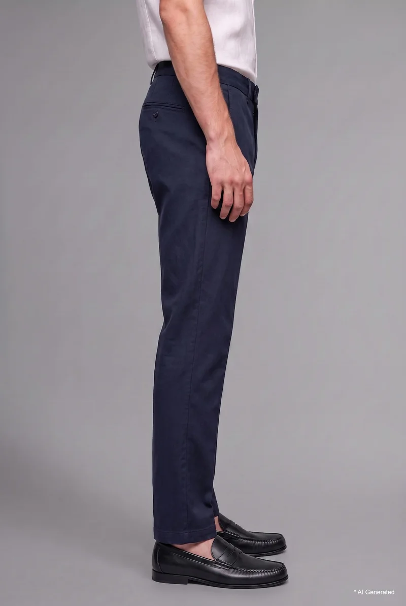 Defacto  Relaxed Fit Classic Pleated Trousers for Men | Best Price UAE