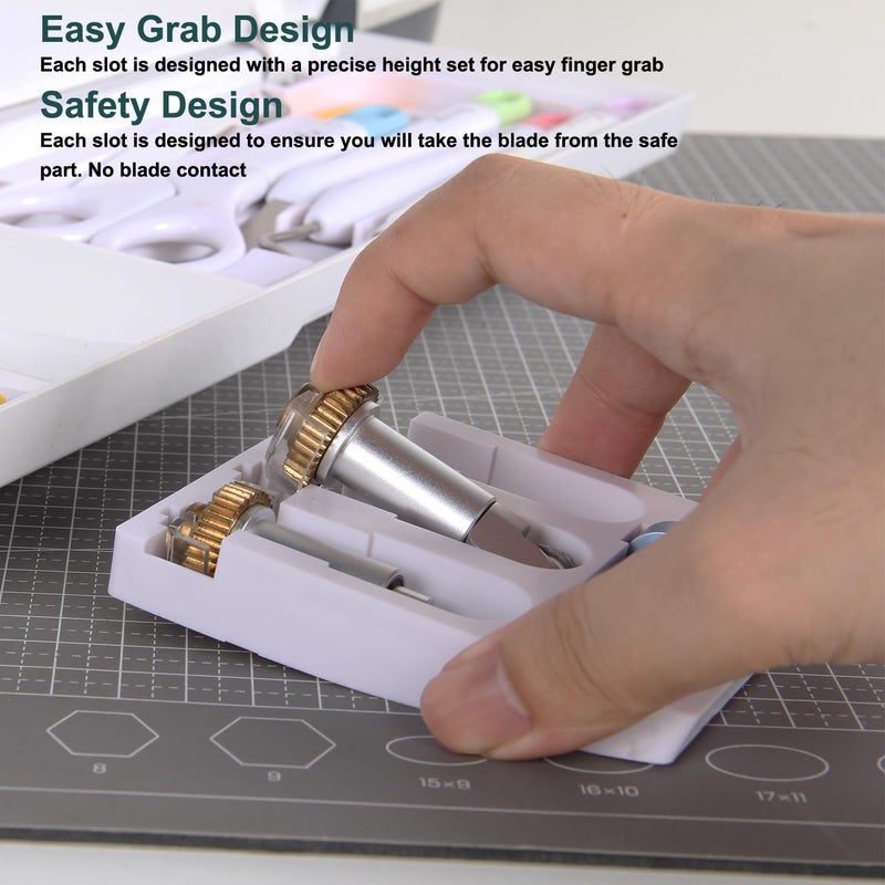 LOPASA Tool Organizer Compatible with Cricut Maker 4,3, Blade Storage Accessories and Supplies for Cutting, Cutting Machine Accessories Organization and Storage, Weeding Tools and Blades Organizer - Image 5