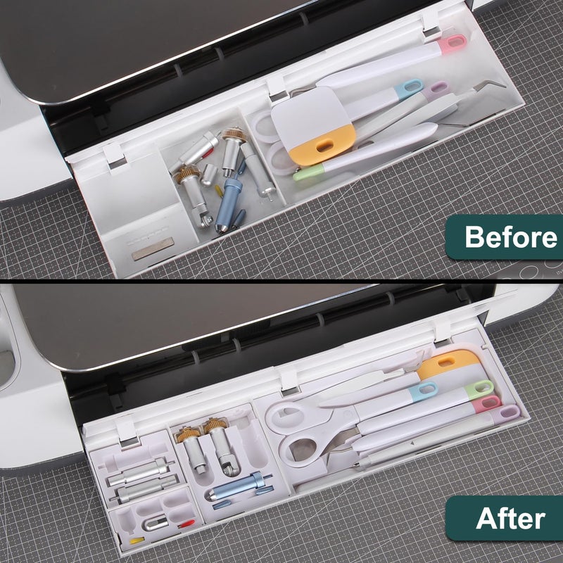 LOPASA Tool Organizer Compatible with Cricut Maker 4,3, Blade Storage Accessories and Supplies for Cutting, Cutting Machine Accessories Organization and Storage, Weeding Tools and Blades Organizer - Image 2