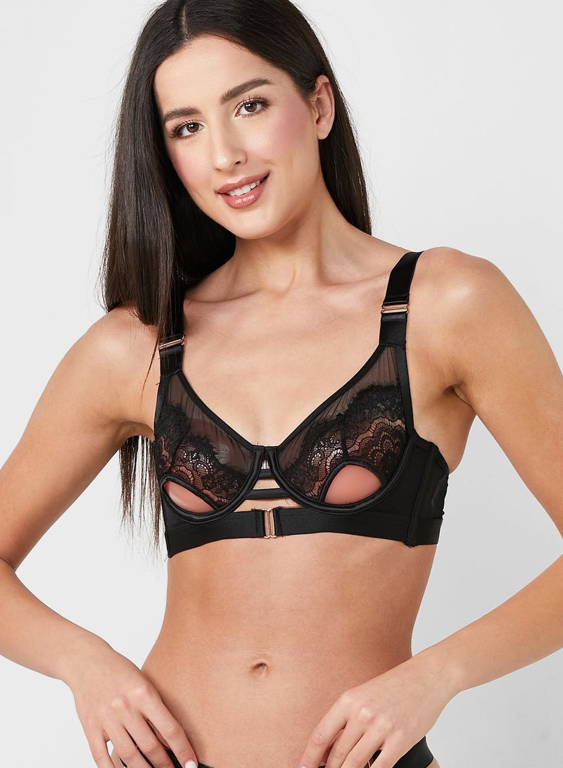 hunkemoller Cut Out Plunge Neck Bra - Image 4