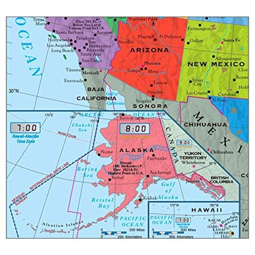 Kappa Mapping Company United States Poster Size Wall Map 40 x 28 with Cities (1 Map) - Image 3