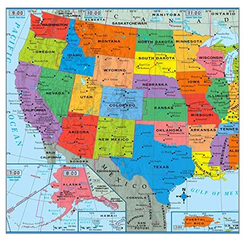 Kappa Mapping Company United States Poster Size Wall Map 40 x 28 with Cities (1 Map) - Image 5
