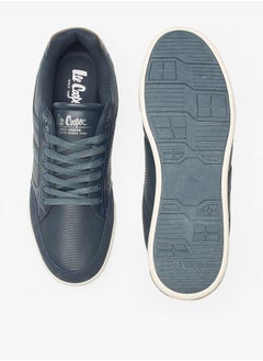 Lee Cooper حذاء رياضي رجالي بتفاصيل الشعار مع رباط للإغلاق  - Image 4