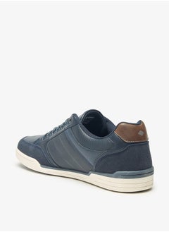 Lee Cooper حذاء رياضي رجالي بتفاصيل الشعار مع رباط للإغلاق  - Image 2
