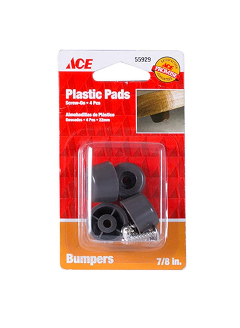 ACE 55929 Bumper Plastic Cups 4.4cm Pack of 4 Brown