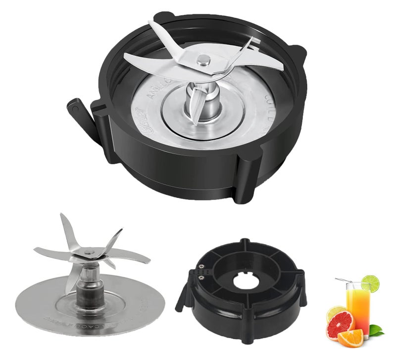 HenSinTc Pro 1200 Blender Blade Compatible with Oster Pro 1200 Blenders with with Jar Base Bottom and Rubber O-Ring Gasket for Oster Pro 1200 Blender Replacement Parts - Image 1