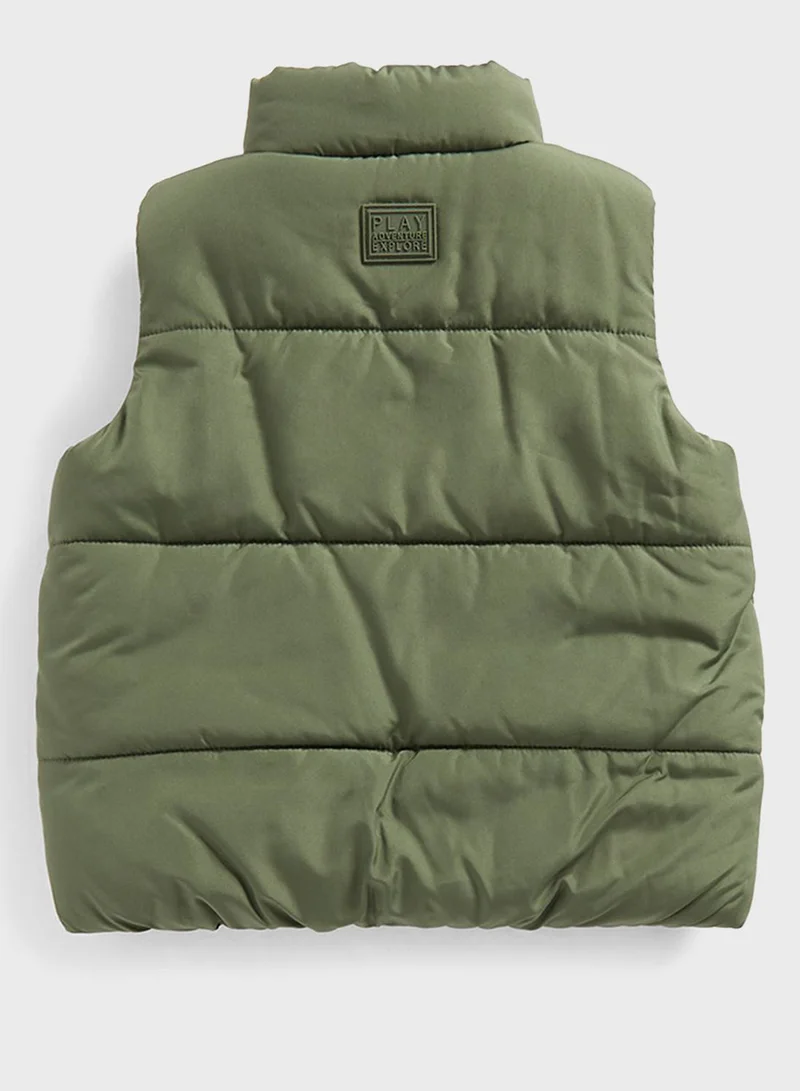 mothercare Khaki Quilted Gilet