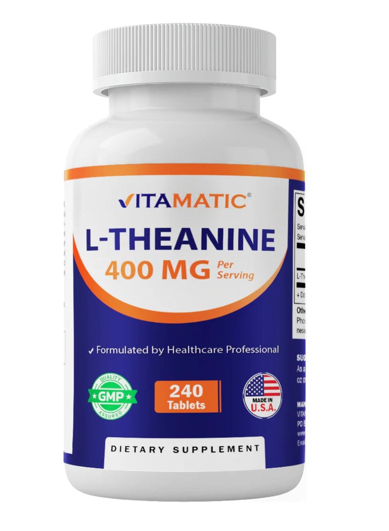Vitamatic L-Theanine 240 Tablets (200 mg per Tablet)