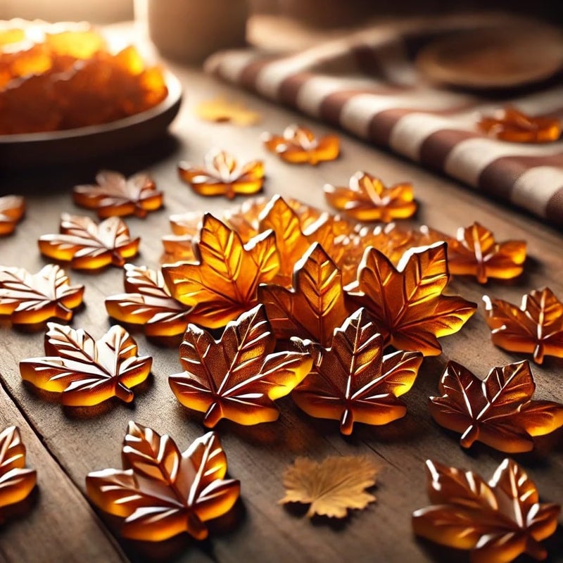 Atlantic Rush Maple Syrup Hard Candy - 1.5lb Individually Wrapped Maple Leaf Candies - Image 5