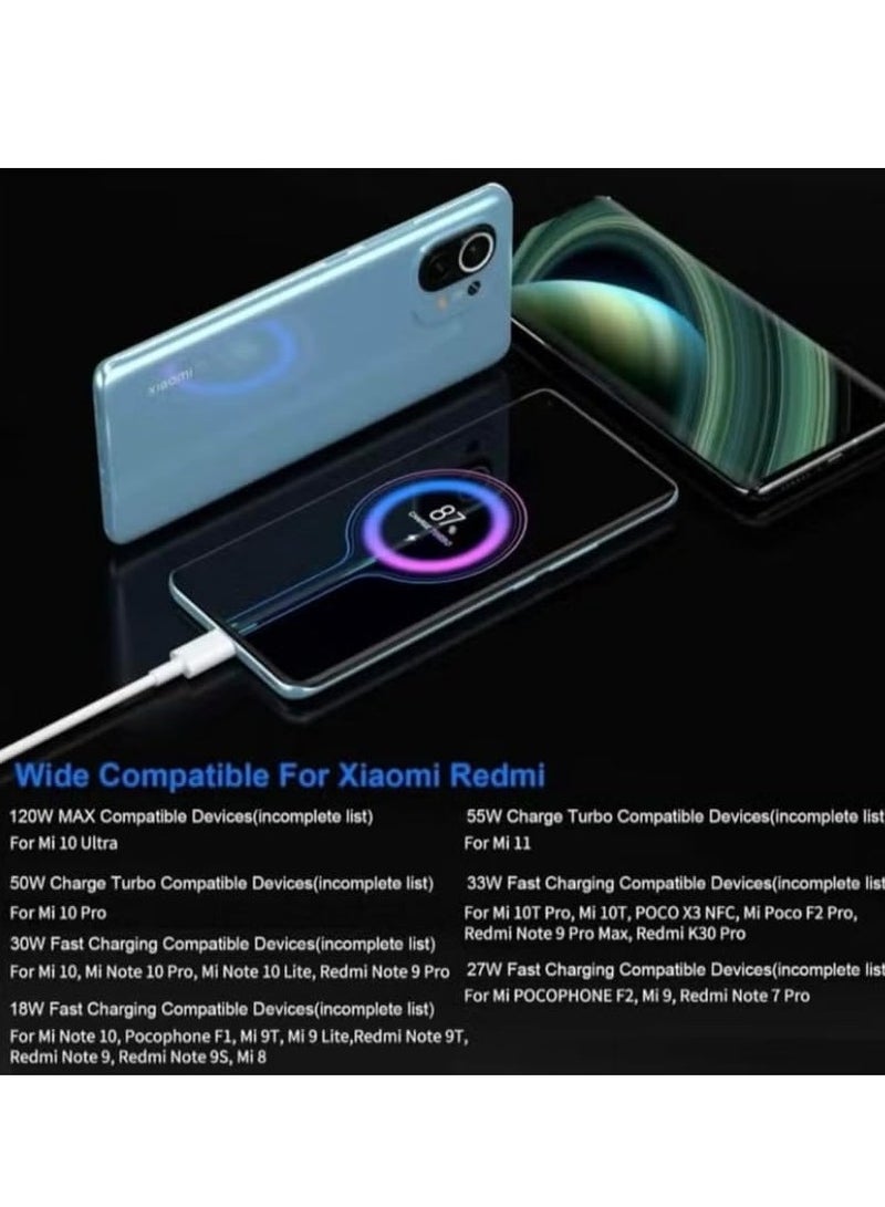 ELTRAZONE 120W Max Fast Charger with 6A Type-C Cable | Compatible with Mi Pad 5, 12 Pro, 12X, 11T Pro, Redmi 10, Note 11 Pro 5G - Image 4