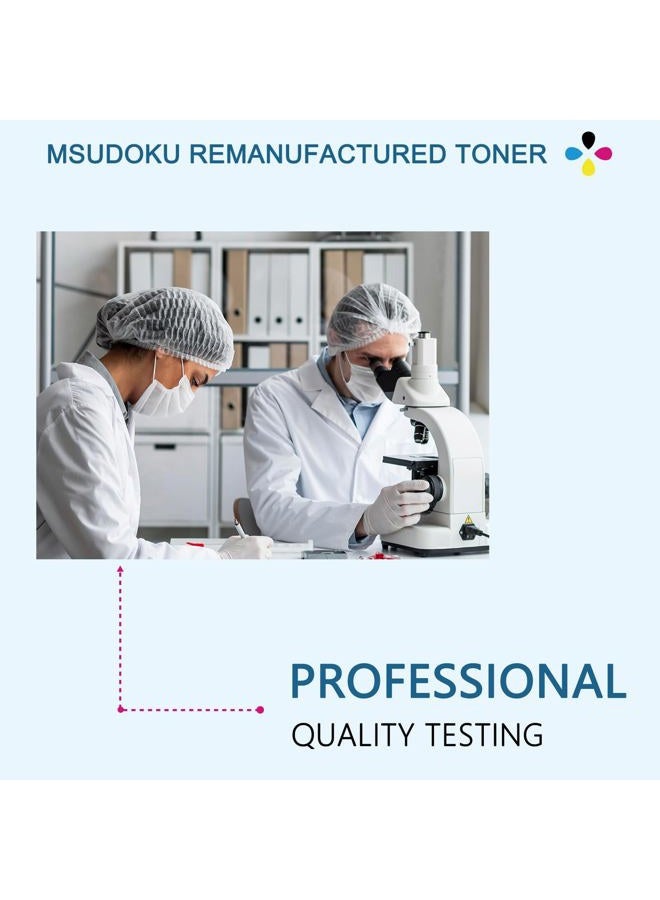 Msudoku خرطوشة حبر فيرسالينك C405 C400 معاد تصنيعها (4 عبوات) بديل لـ Xerox C400 C405 106R03524 106R03525 106R03526 106R03527 متوافقة مع طابعة Xerox C400 C400DN C405 (أسود/أزرق/أحمر/أصفر) - Image 2