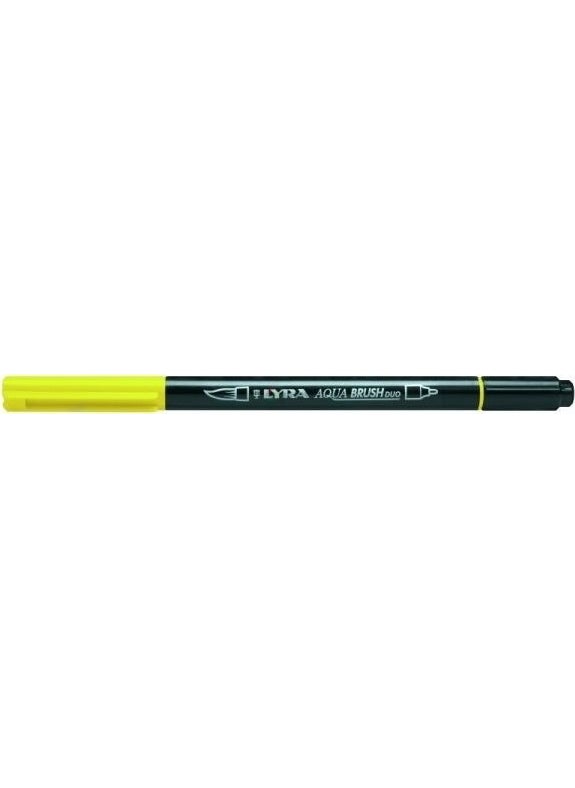 Lyra Aqua Brush Pen Duo Brush Tip Drawing Pen Bright Yellow 