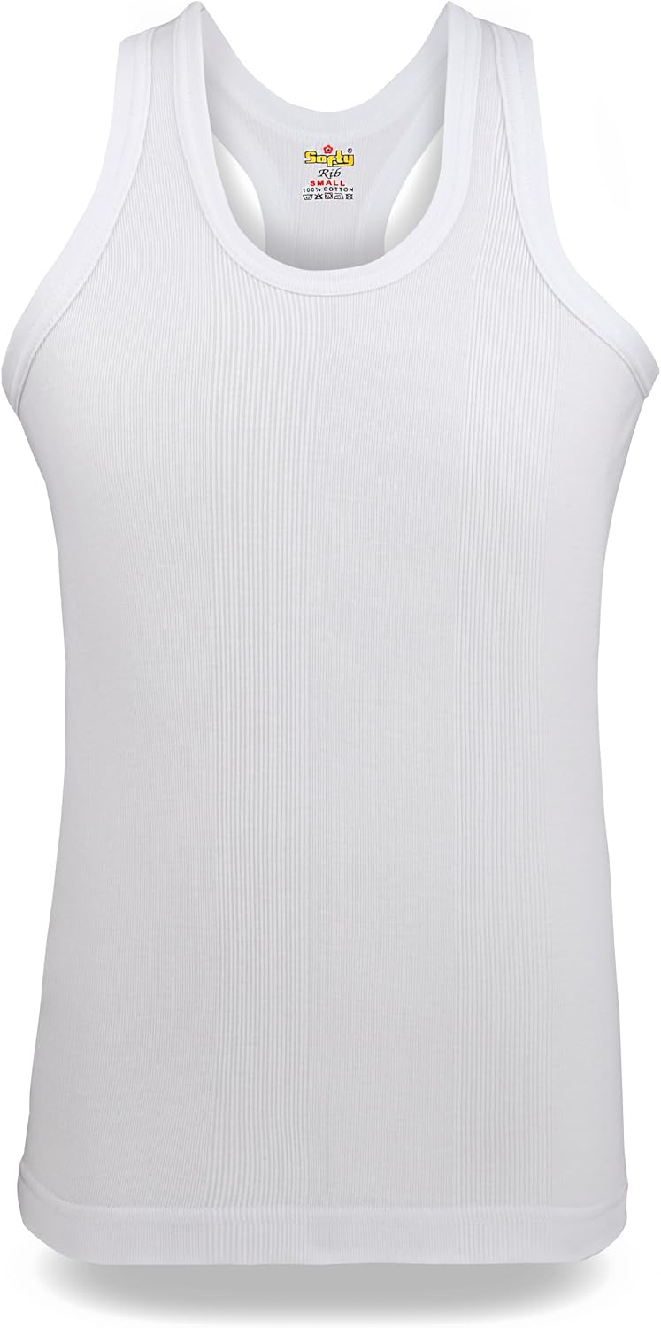 softy Mens Gym Vest Bodybuilding Muscle Stringer Rib Vest Racerback Fitness - Image 2