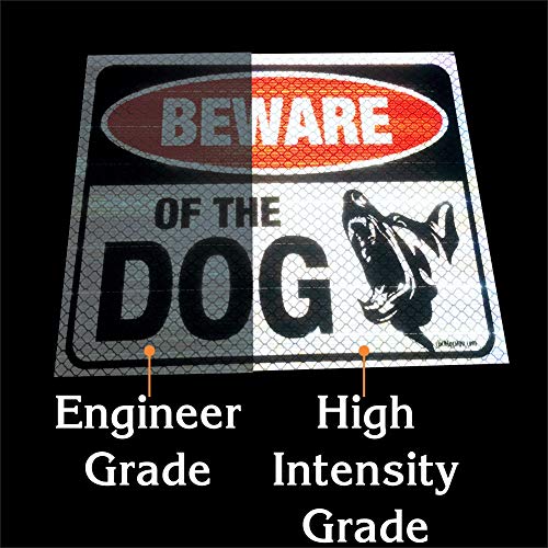 Clickforsign Beware of Dog Sign for Walls, Doors and Gates (Reflective) - Image 3