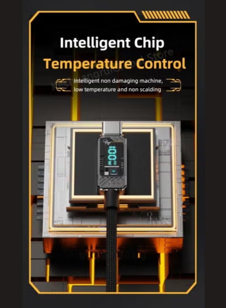 TRANSFORMERS 60W Fast Charging Cable, 1m USB-C to USB-C, High-Speed Power Delivery Cord, Durable Nylon Braided, Tangle-Free Design 1m TF-A18– Bumblebee Edition - Image 3