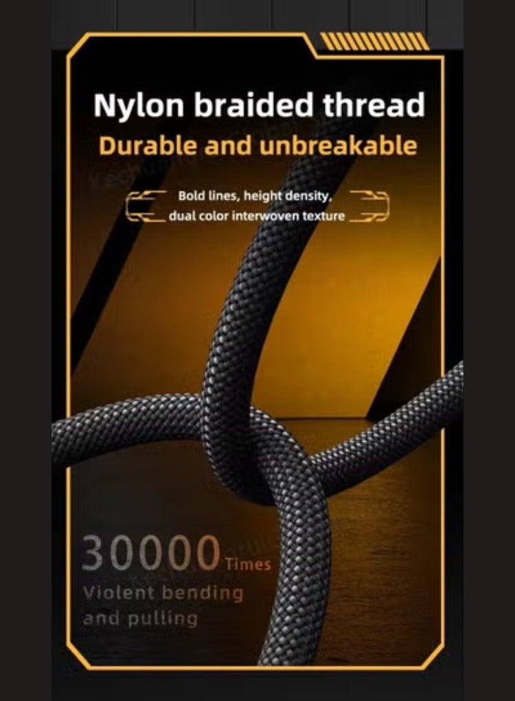 TRANSFORMERS 60W Fast Charging Cable, 1m USB-C to USB-C, High-Speed Power Delivery Cord, Durable Nylon Braided, Tangle-Free Design 1m TF-A18– Bumblebee Edition - Image 4