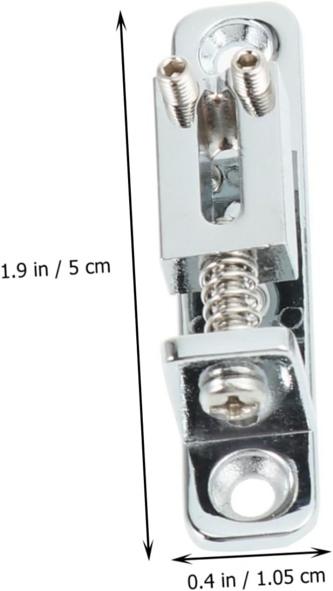 LIFKOME 3Pcs Silver Guitar Bridge Parts Replacement Roller Saddles with Wrench for Electric Guitar Lightweight and Resistant for Bass Guitar Setup - Image 3