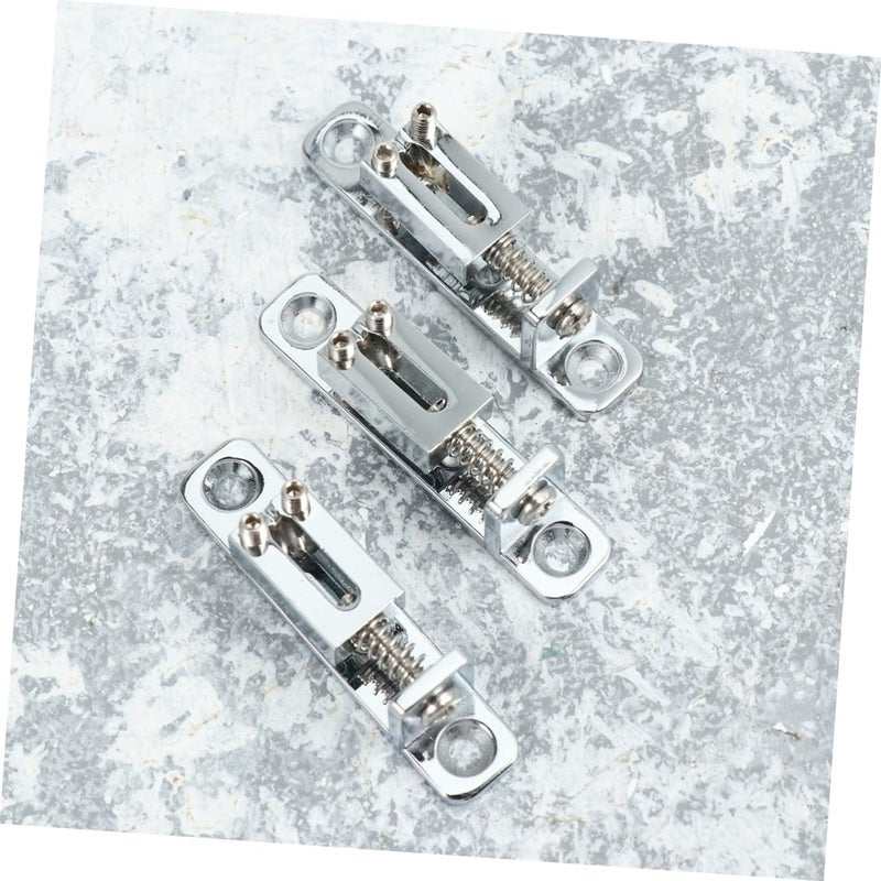 LIFKOME 3Pcs Silver Guitar Bridge Parts Replacement Roller Saddles with Wrench for Electric Guitar Lightweight and Resistant for Bass Guitar Setup - Image 2