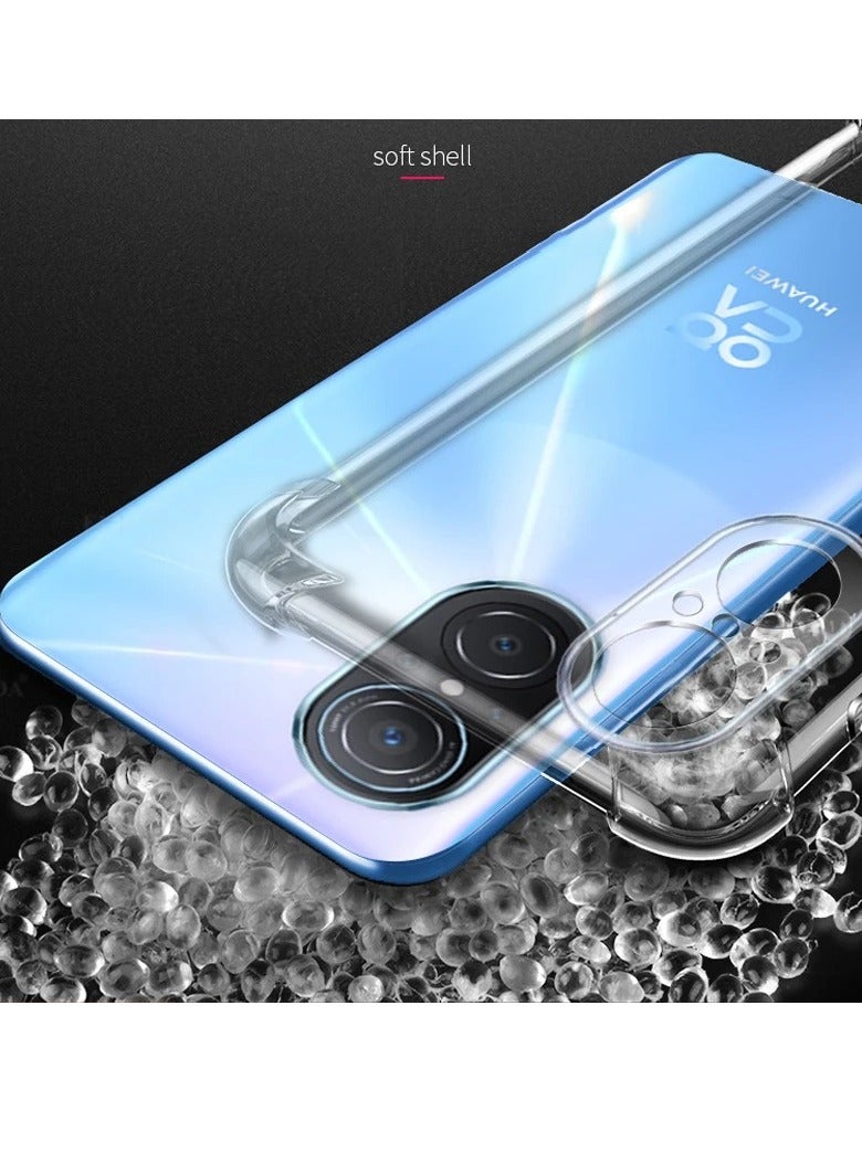 Case Compatible with Huawei Nova 9 SE/Honor 50 SE Cover Silicone Transparent TPU Gorilla Anti-shock Protector Camera Shockproof Corners For Nova 9se - Clear - Image 2