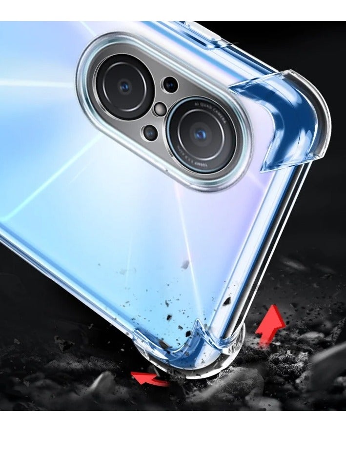 Case Compatible with Huawei Nova 9 SE/Honor 50 SE Cover Silicone Transparent TPU Gorilla Anti-shock Protector Camera Shockproof Corners For Nova 9se - Clear - Image 3