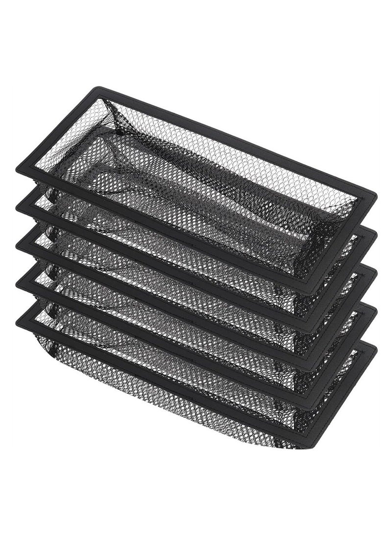 Y&D Floor Register Cover Trap, Vents Hoods for Home Air Vent Filters, Filters Vents, Household Wall Ceilings Capture Debris Hair (4x12 Inches 5-Pieces）  - Image 1